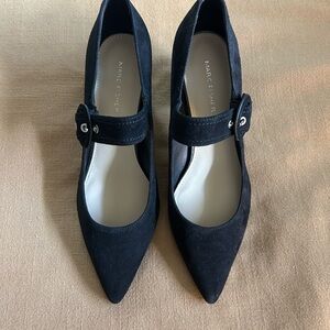 Marc Fisher Black Suede Loafers